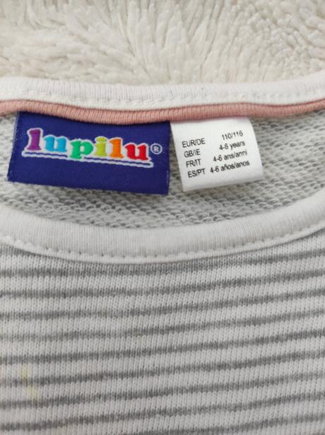 Mikinové šaty 110-116, lupilu,110