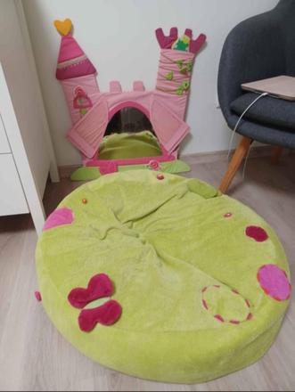 Sedací vak pinkie + hrad zámek haba,