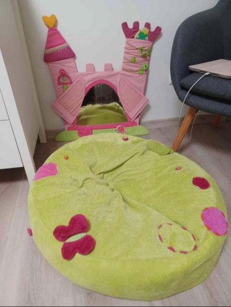 Sedací vak pinkie + hrad zámek haba,