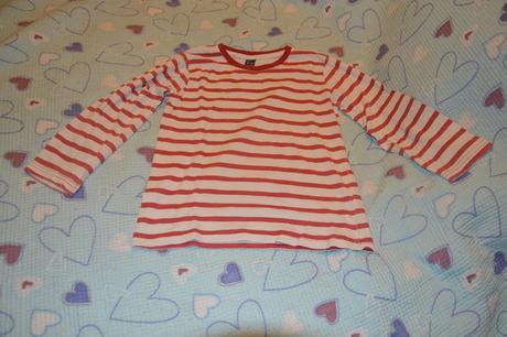 110 116 prouhaté bavlněné triko dlouhý rukáv, zara,116