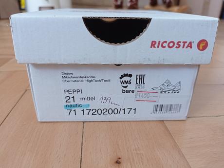 Tenisty ricosta peppi nautic 21, ricosta,21