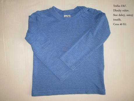 Tričko s dlouhým rukávem, f&f,86