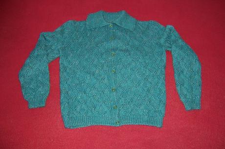 Ručně pletený svetr na knoflíčky, l