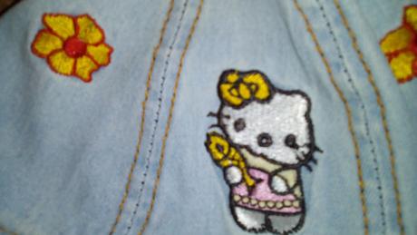 Riflový klobouček "hello kitty", sanrio,110