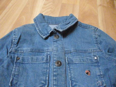 Elastická riflová bunda mrak 4 r, vertbaudet,104