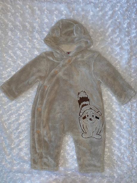 Béžová chlupatková kombinéza c&a, c&a,68