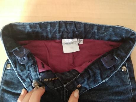 Rifle/džíny - top stav 86/92 regul.v pase, 86