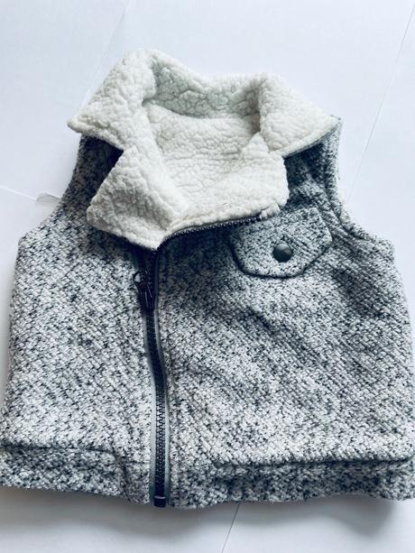 Vestička úpletová - v.3/6 měs, nutmeg,68