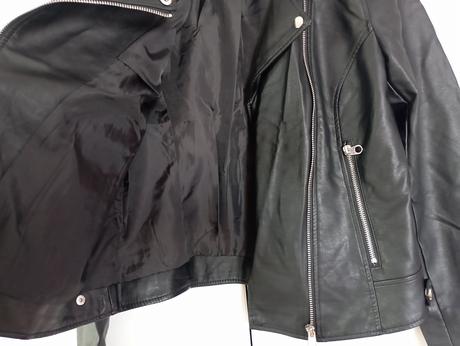Koženková bunda biker, sinsay,40