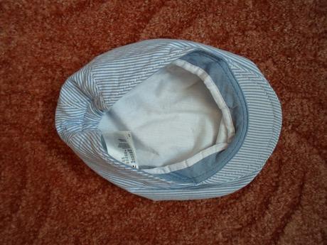 Modrá bílá čepice bekovka, h&m,92