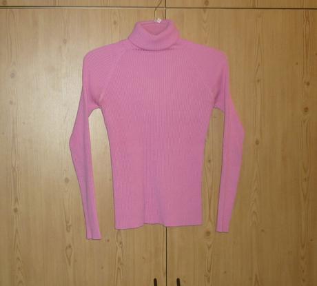 Růžový dámský rolák vintage dressing, xs