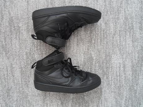 Černé kotníčkové boty tenisky botasky, nike,38