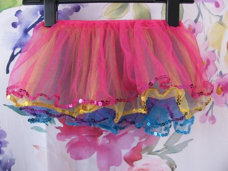 Barevná tylová vícevrstvá sukně, 104
