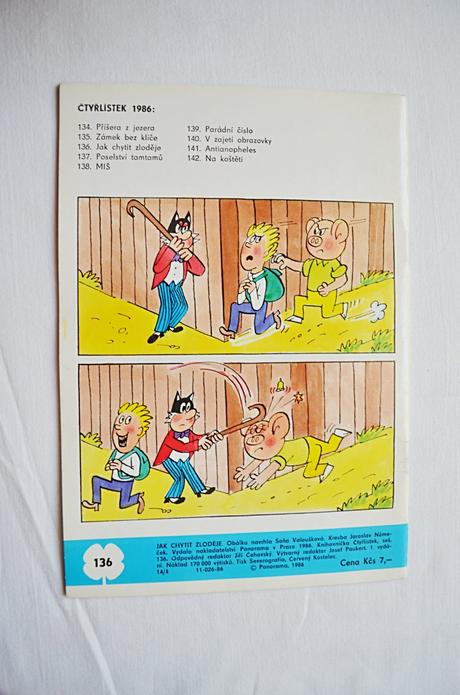 Dětský časopis čtyřlístek 136/ jak chytit zloděje, 