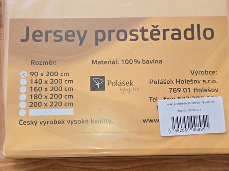 Jersey prostěradla, 