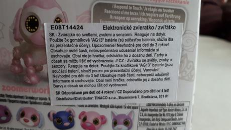 Zoomer zupps interaktivní štěňátko - jellybean,