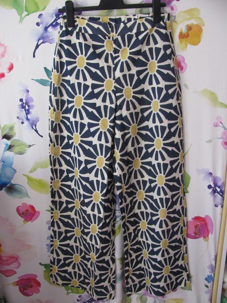 Dámské volné letní kalhoty model marisol wide leg, m