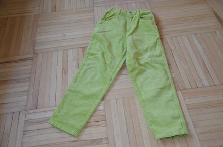 Kalhoty vel. 6 let (116 cm), světle zelené super, 116