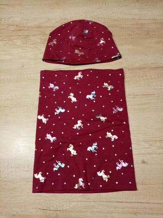 2x set čepice a nákrčník vel. 3-5 let, dopodopo,98