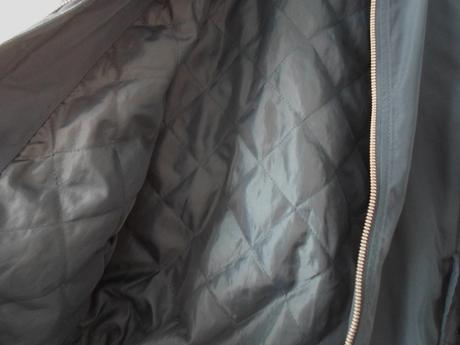 Modrá bunda bundička bombr, h&m,152