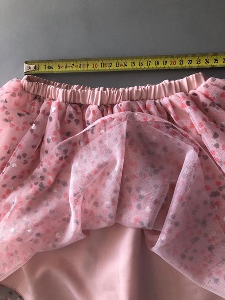 Rozkošná suknička třpytky srdíčka růžová šedá 110c, 110