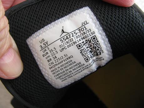 Dětské žluto-černo-bílé kotníkové tenisky jordan, air jordan,36