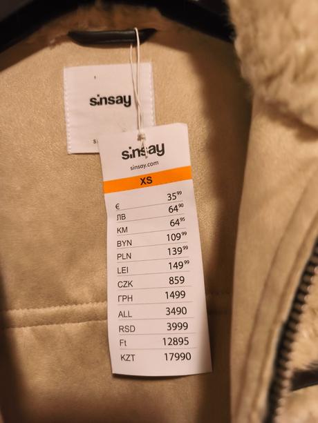 Kožíšková bunda / kožíšek / jarní bunda xs/s, sinsay,xs