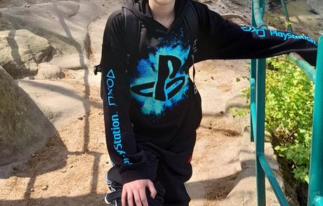 H&m playstation chlapecká mikina s kapucí, h&m,158