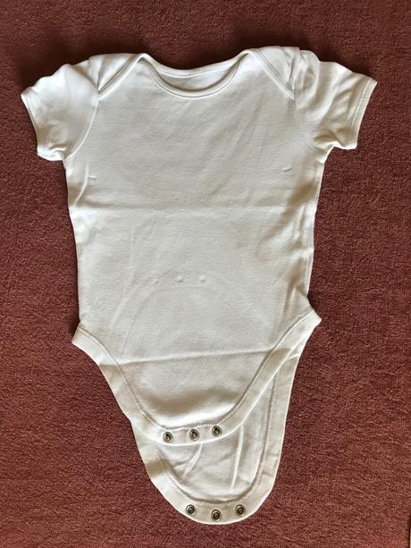 Bílá bavlněná body 3ks, f&f,80