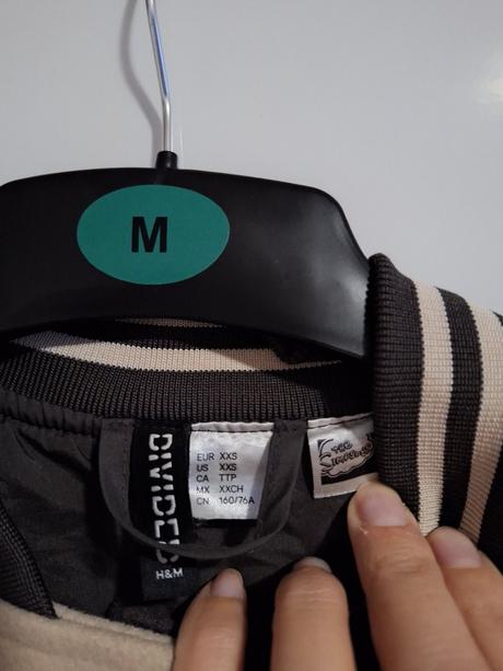 Baseballová simpsons bunda street bunda vel. xxs, h&m,xs