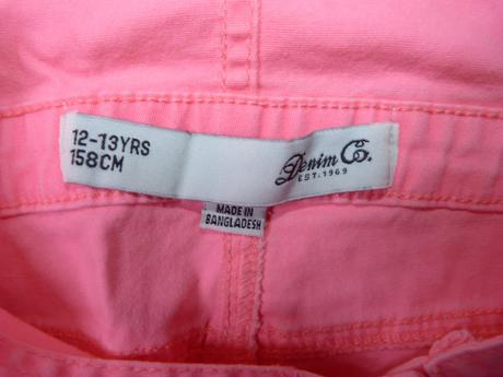 Neonové laclíkové šortky vel. 158,, denim co,158