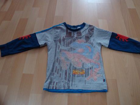 Tričko spiderman - s dlouhým rukávem, vel. 110 cm, setino,110