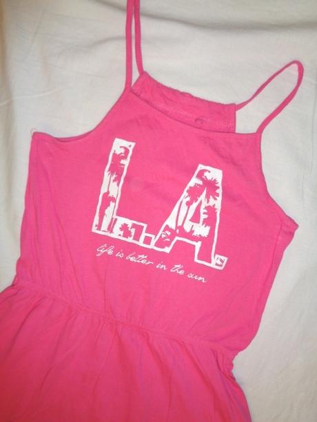 Super růžové bavlněné šaty 10 - 12 let, pepperts,146 / 152