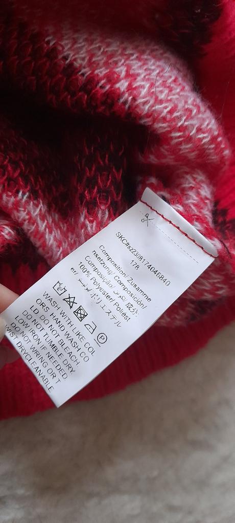 Shein vánoční svetrové šaty se soby, l