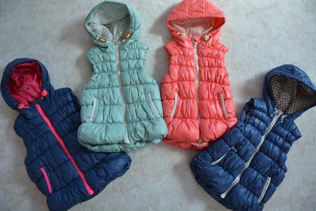 2x buřtíkatá vesta - už jen ty modré, next,104