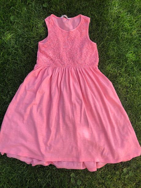 Ruzove saty 122/128 h&m, h&m,122