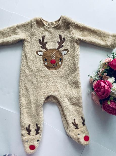 Overal flecový se sobikem - v. 0/3 měs., nutmeg,62