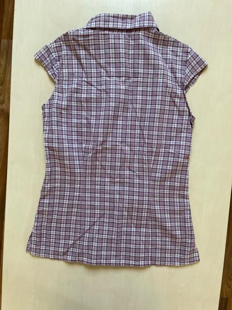 Fialové káro halenka, vel s, quechua, s