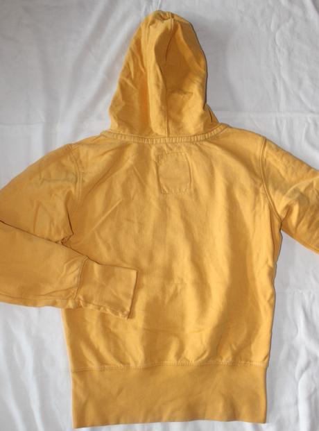 Ub109. hořčicová mikina+výrazný nápis 10-11 let, timeout,146