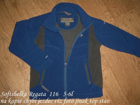 Softshellová bunda regatta vel.116 5-6let, regatta,116