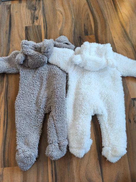 Plyšová jarní kombinéza overal h&m 0-2 m, h&m,56