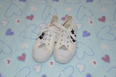 Bílé tenisky, plátěnky new age, 32