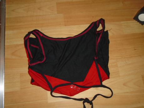 Luxusní tričko 2v1 tílko všité zavazovací, s