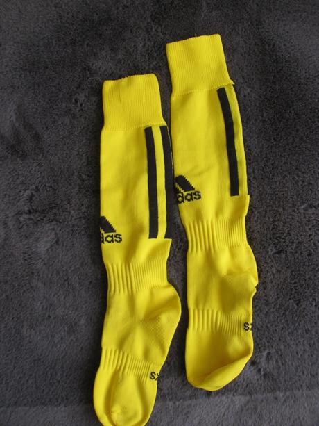 Dětské žluté fotbalové štulpny adidas, adidas,30