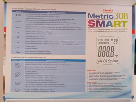 Bezkontaktní teploměr cemio metric 308 smart,