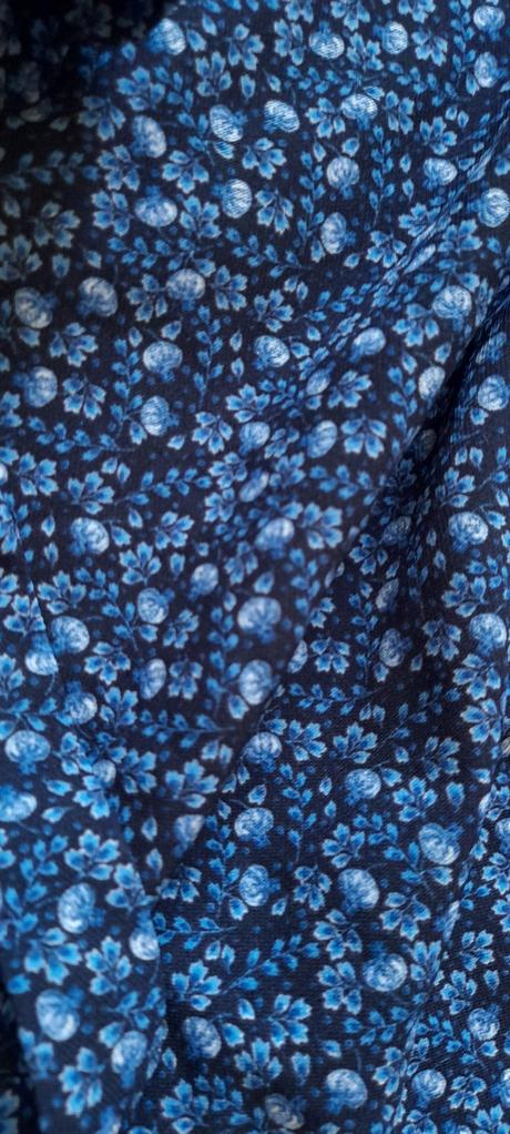 H&m elegantní květované šaty s dlouhým rukávem, h&m,40