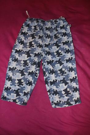 Maskáčové medvídkové kalhoty, baby,80