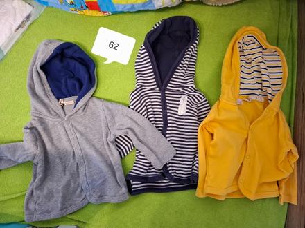 Kojenecké mikiny ( velikost 62), 62