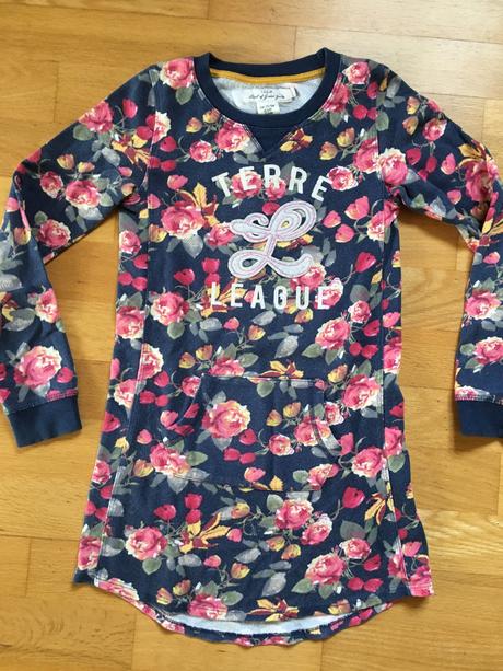 Bavlněné šaty s dlouhým rukávem zn.hm vel.122/128, h&m,128
