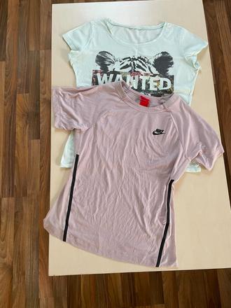 Set trik, nike a bleděmodré, cca s/m, nike,s